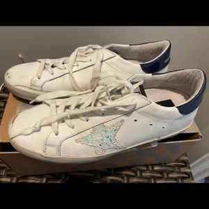 Golden Goose glitter superstar sneakers